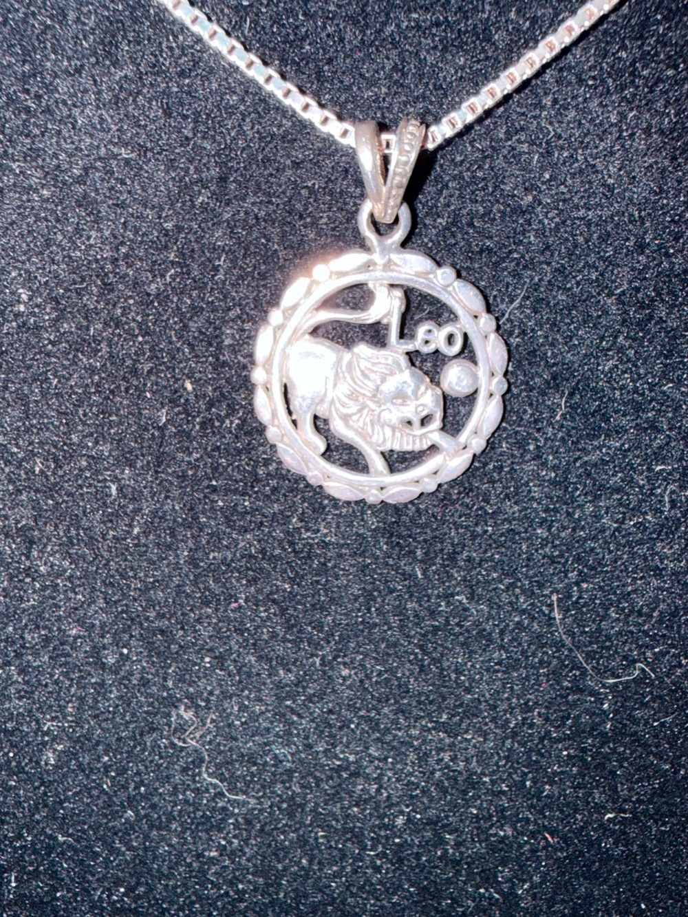 Leo Zodiac Pendant Necklace - Solid 925